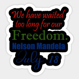 March For Freedom Sticker